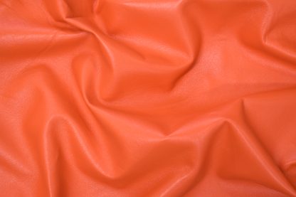 Orange Lambskin Leather