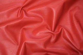 Red Lambskin Leather