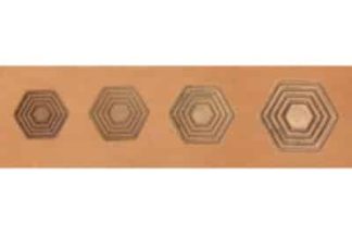 barry king geometrics, outlined hex geometric tool stamps