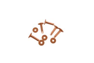 copper rivets, copper burrs, rivets and burrs, copper fasteners, saddlery hardware