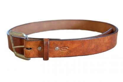 leather belt, stained belt, montana made