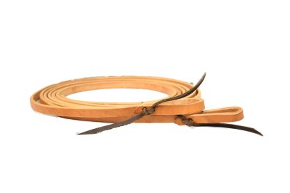 8' Weighted Reins 5/8" Russet Harness - Image 2