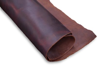 Cordovan Smoked Veg Tan Leather Roll