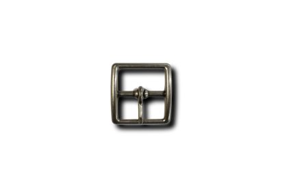 Short square buckle antique nickel finish