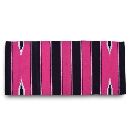 Navajo Saddle Blanket - Fuchsia:Black