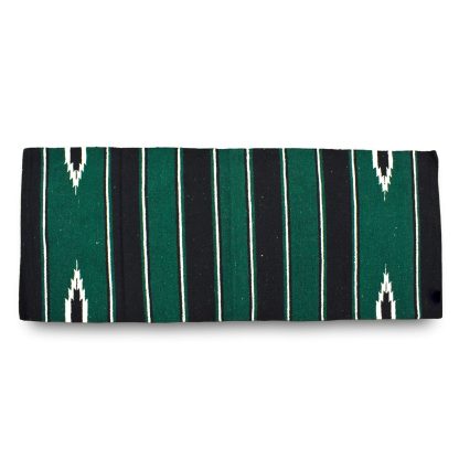 Navajo Saddle Blanket - Green:Black