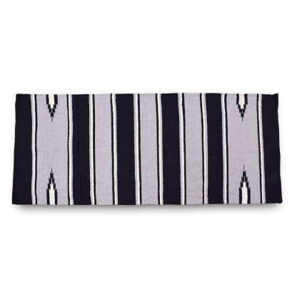 Navajo Saddle Blanket - Grey:Black