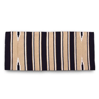 Navajo Saddle Blanket - Tan:Black