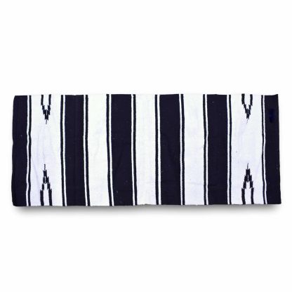 Navajo Saddle Blanket - White:Black