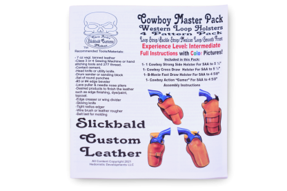 Cowboy Western Loop Holsters 4 Pattern Master Pack