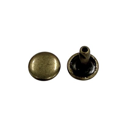 Antique Brass Double Cap Rivets - Image 2