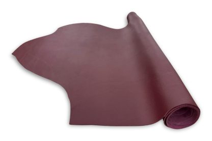 Plum Pebble Grain Leather